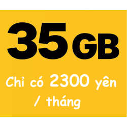 SIM Data (Softbank) - 35Gb/tháng = 2300JPY/tháng